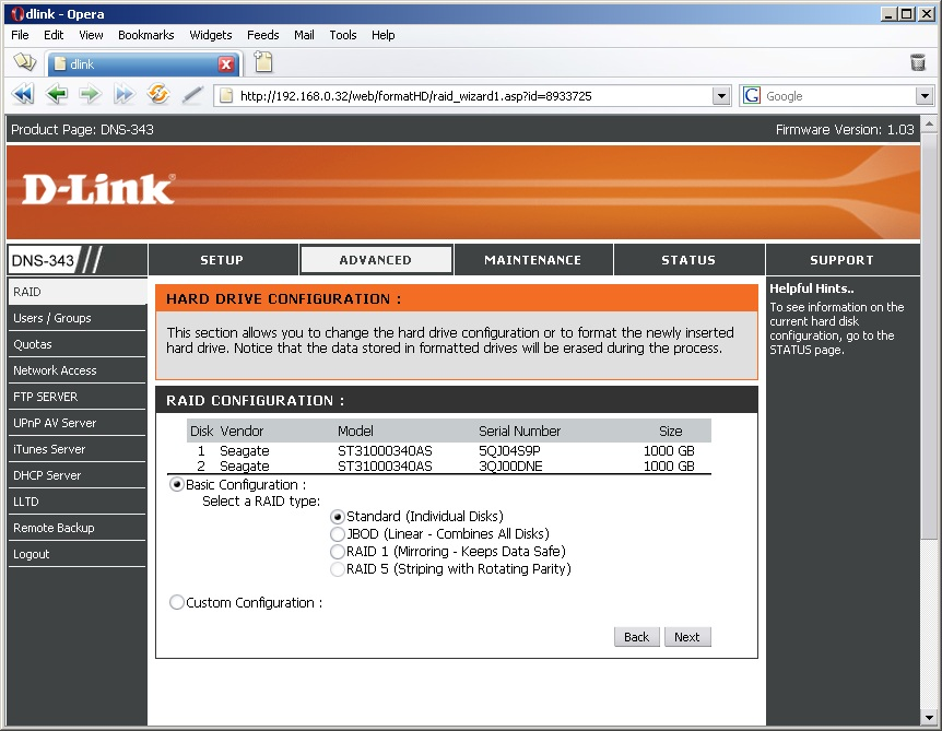 D-Link DNS-343