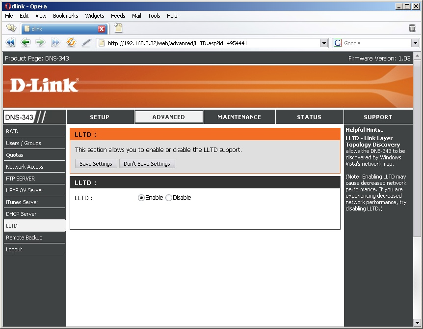 D-Link DNS-343