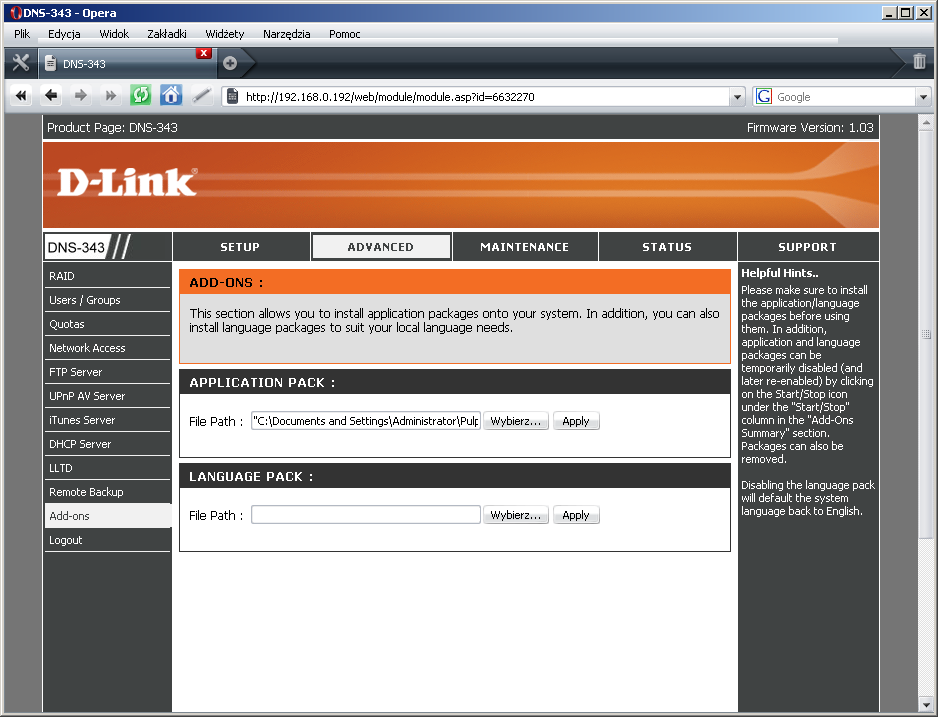 D-Link DNS-343