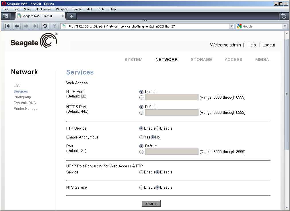 Seagate BlackArmor NAS 420