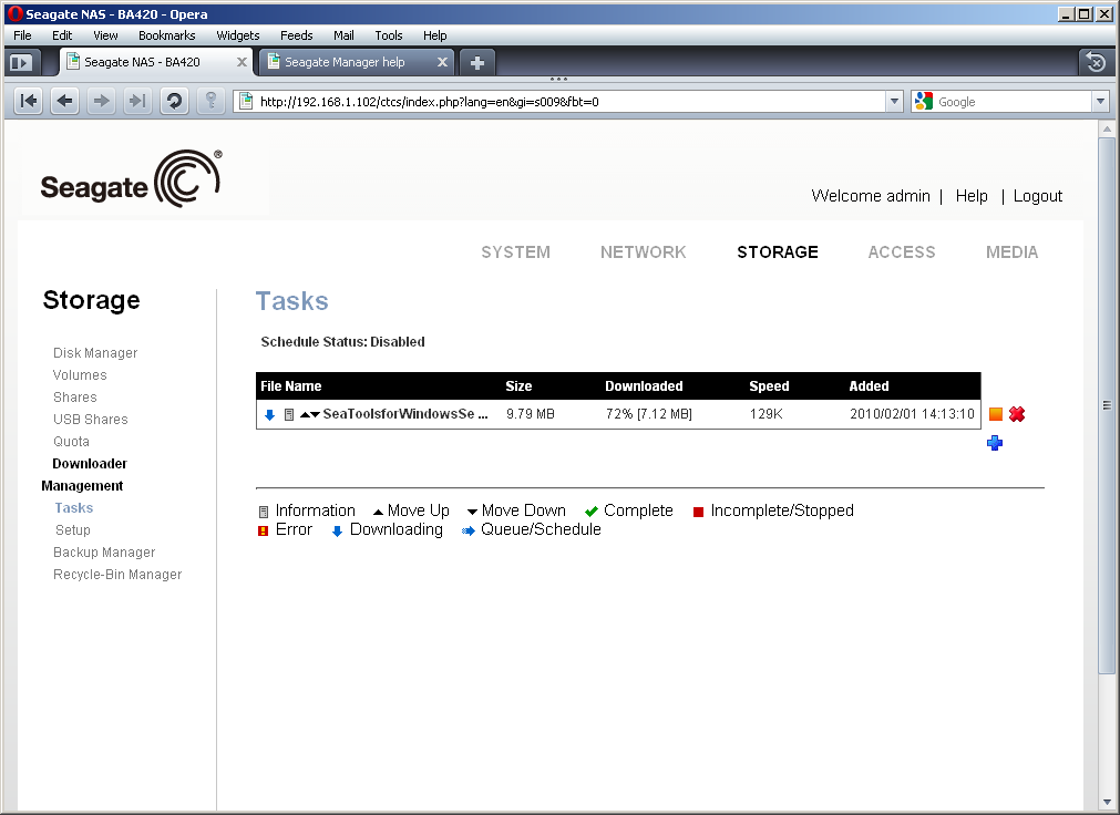 Seagate BlackArmor NAS 420