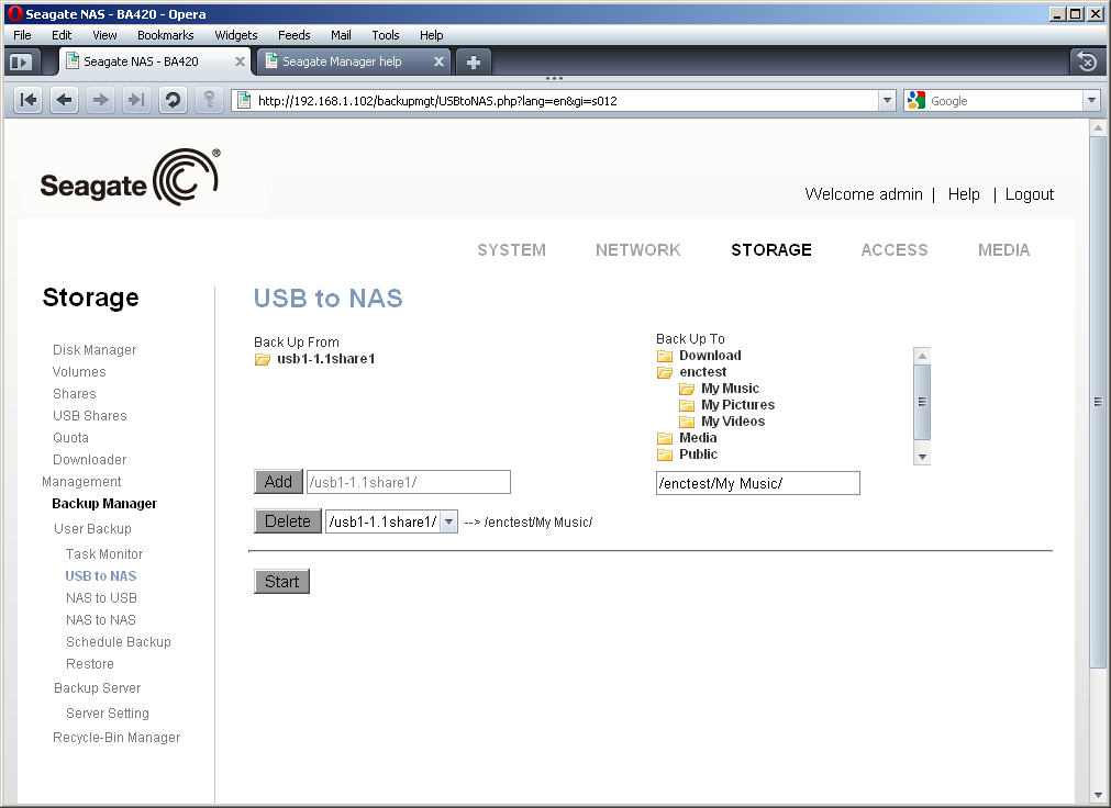 Seagate BlackArmor NAS 420