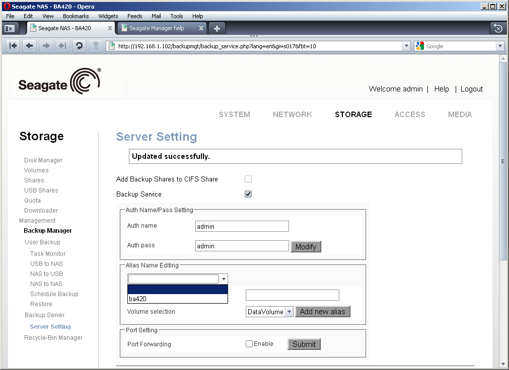 Seagate BlackArmor NAS 420