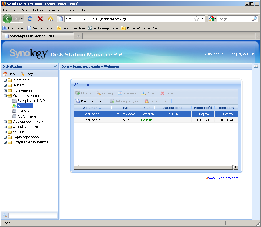 Synology DS409slim