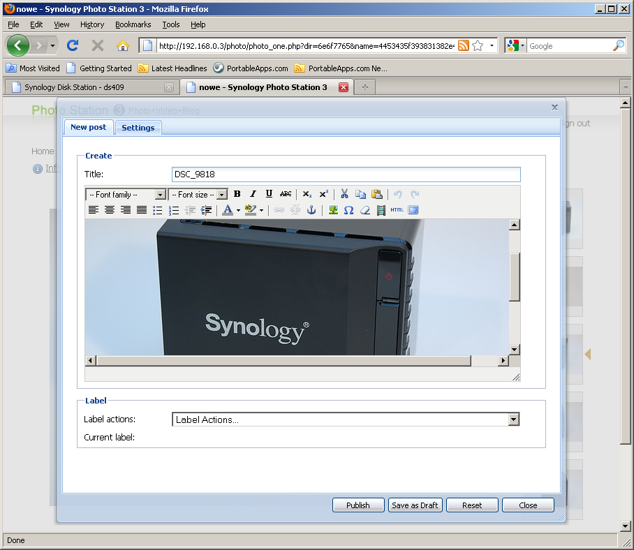 Synology DS409slim